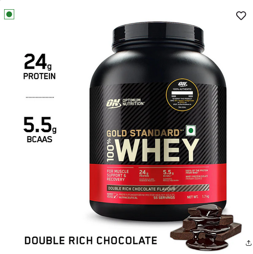 Gold Standard 100% Whey Protein Powder Double Rich Chocolate 1.7 kg