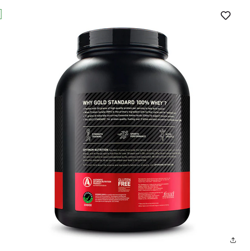 Gold Standard 100% Whey Protein Powder Vanilla Ice Cream 5 lbs
