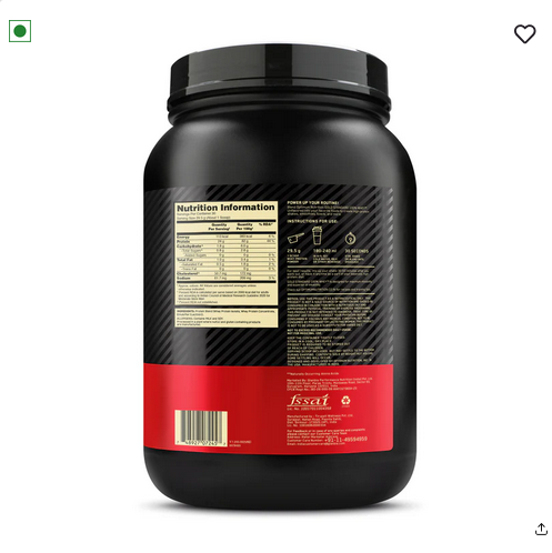 Unflavoured Optimum Nutrition (ON) Gold Standard 100% Whey Protein Powder - 2 lb, 907 g