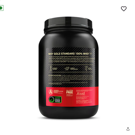 Optimum Nutrition (ON) Gold Standard 100% Whey Protein Powder 2 lb, 907g (Alphonso Mango)