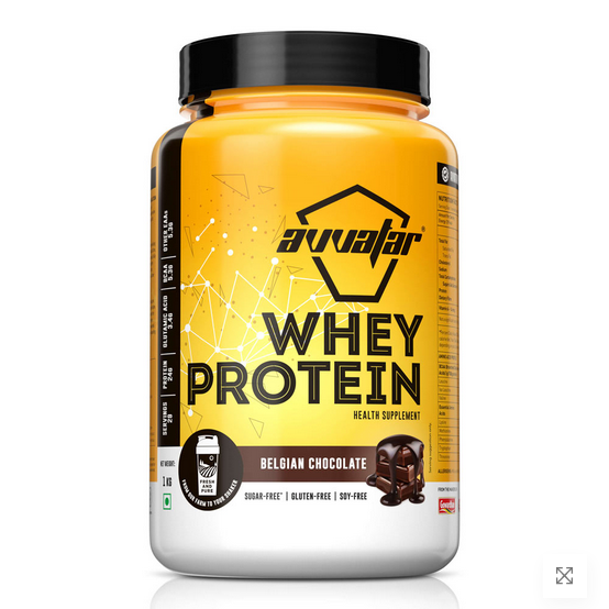 Avvatar Whey Protein | 1 Kg | Belgian Chocolate Flavour