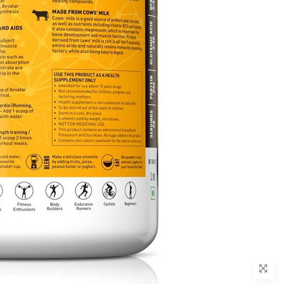 Avvatar Whey Protein | 1 Kg | Malai Kulfi Flavour