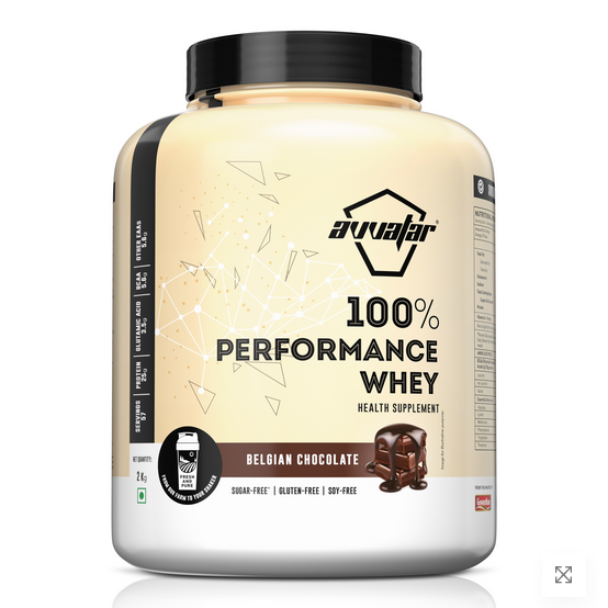 Avvatar 100% Performance Whey | 2 Kg | Belgian Chocolate Flavour